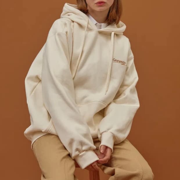꼼파뇨 후드티 크림