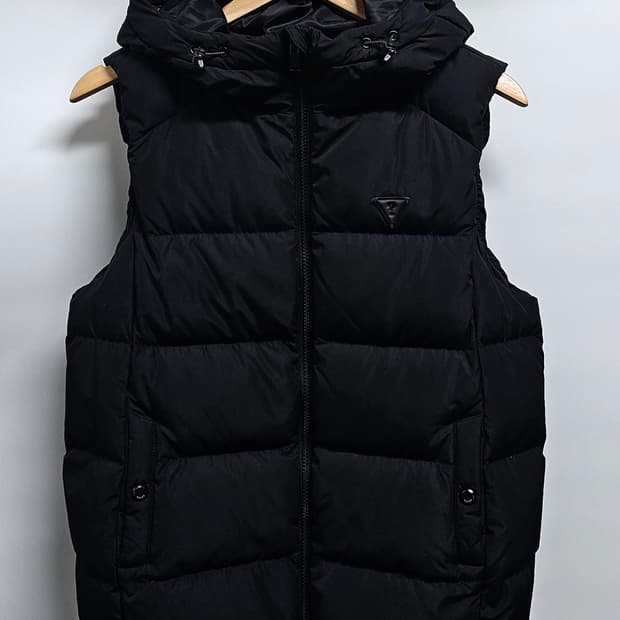 게스 여성 덕다운 패딩조끼 S