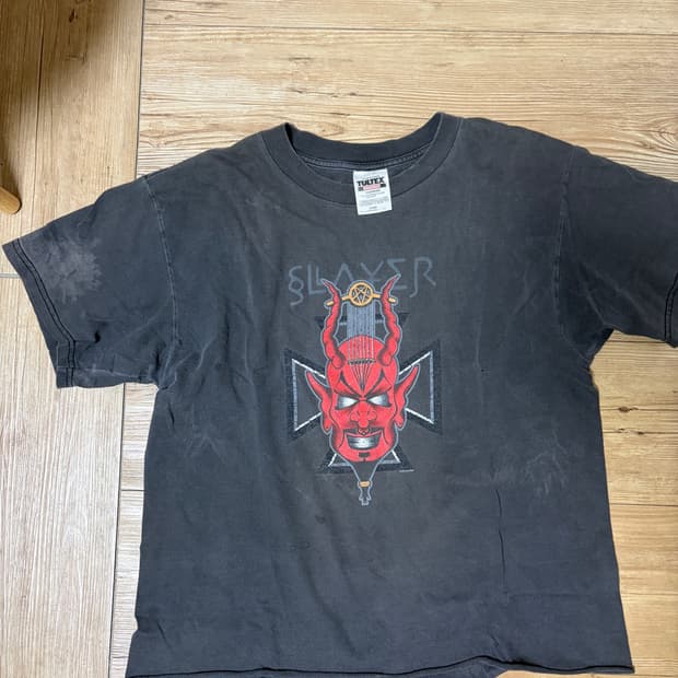 L) 90s 슬레이어 slayer 밴드티