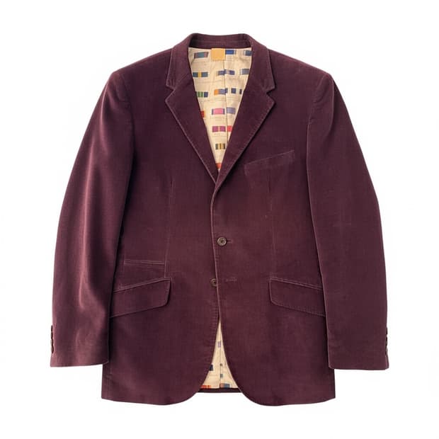 Paul Smith 버건디 코듀로이 자켓 38/48