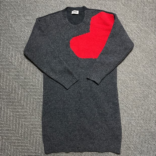 소니아 리키엘 하트 니트 롱원피스(160)