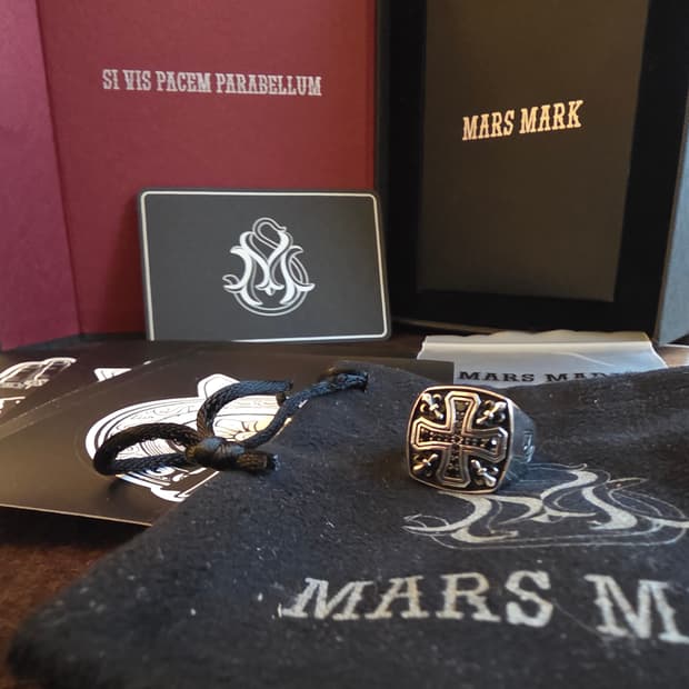 디자이너 주얼리mars mark silver925 cross ring