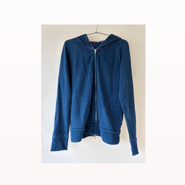 일본빈티지 투웨이 청후드집업 판매합니다.