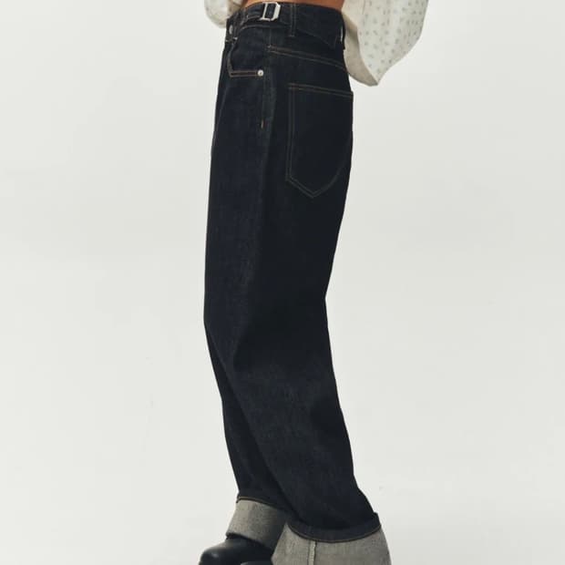 플리즈프로젝트 SIDE ADJUST BOYFIT DENIM, RAW