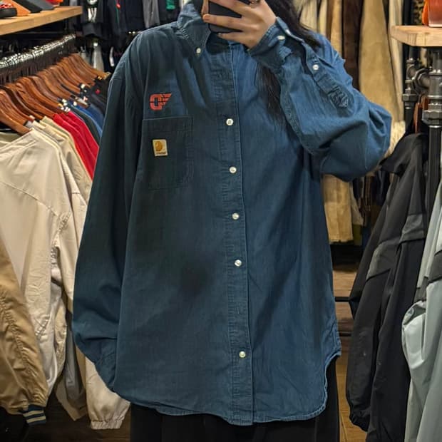 [HI] Carhartt 칼하트 긴팔셔츠 데님중청