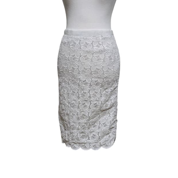 sacai luck 사카이 럭 코튼 레이스 미디 스커트 / 여성 스커트 