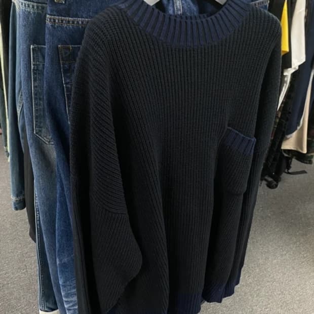 SONGZIO 송지오 옴므 블랙 블루 니트 (48)