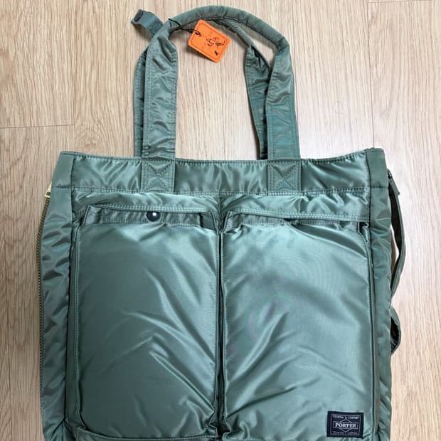 포터 탱커 투웨이 토트백 세이지 그린