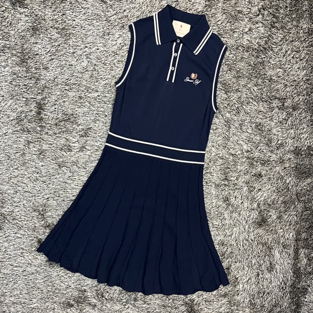가먼트골프 여성 베스트 원피스