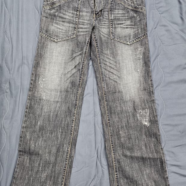 빈티지 그레이 포켓데님 