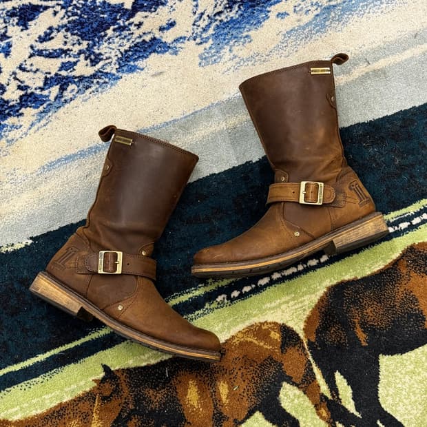 할리데이비슨 엔지니어드 부츠 (270) 브라운