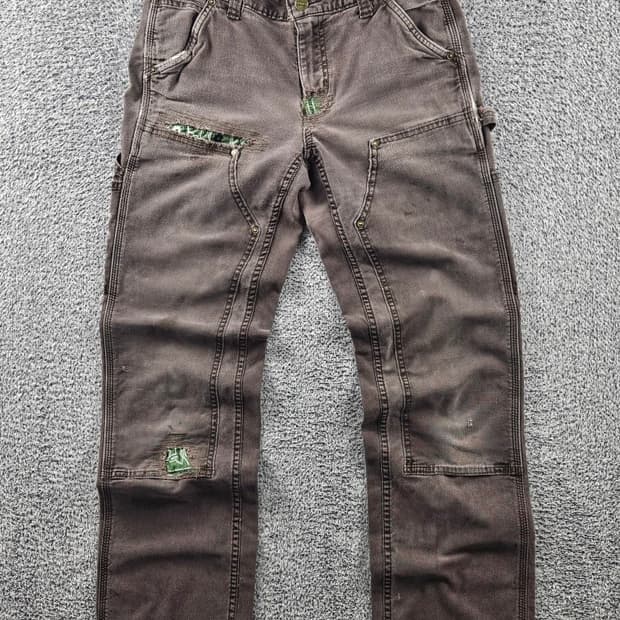 칼하트 리페어 코튼캔버스 더블니 워크 팬츠(27X30추정) / 11062