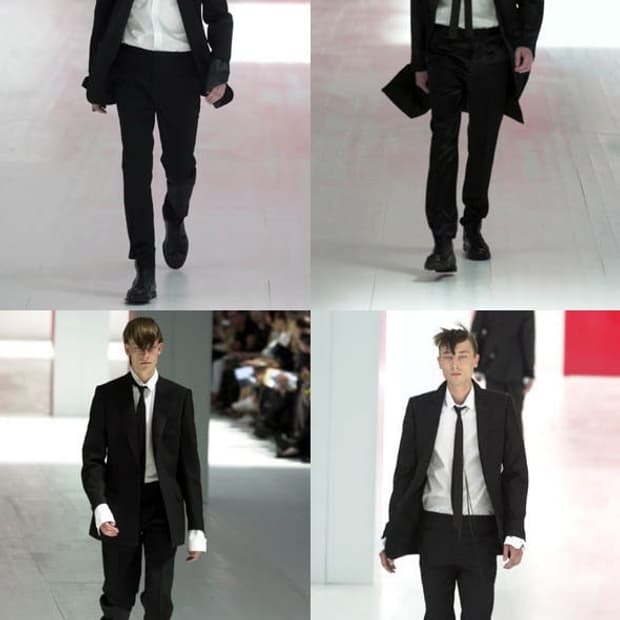 디올 SS02 Boys Don’t Cry/Reds 런웨이 트라우저