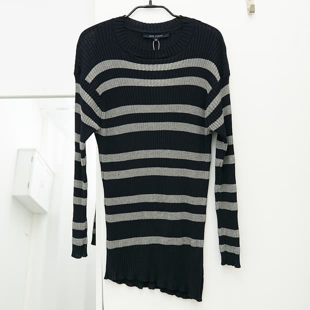 Stripe Cotton Sweater
