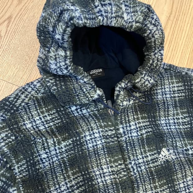 빈티지 00s 아디다스 플리스 누빔자켓