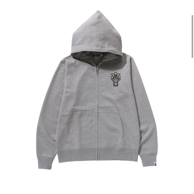 베이프 교토 베이비 마일로 사무라이 풀 집 후드 그레이 - 교토 스토어