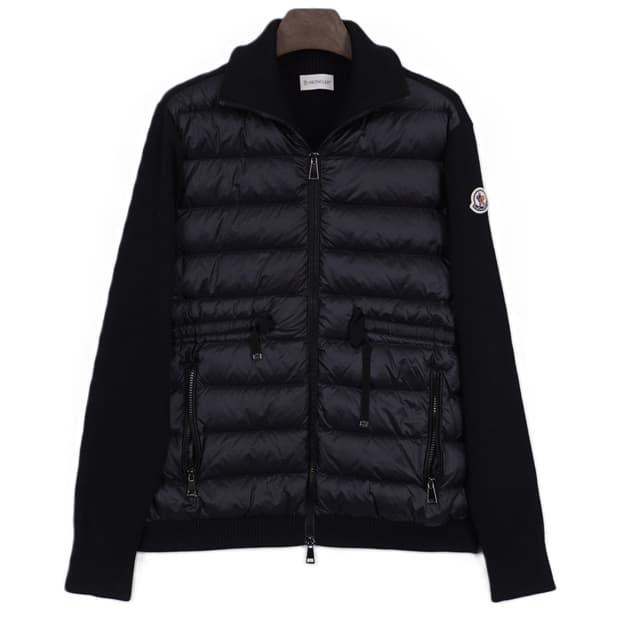 몽클레어 여성 트리콧 패딩 집업 가디건 M