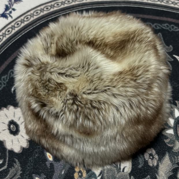 일본 빈티지 japanese vintage 라운드 퍼 햇 털모자