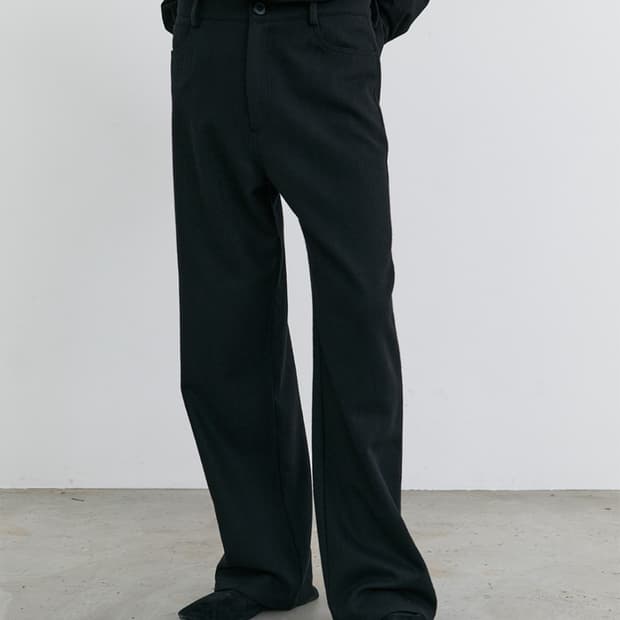 Aieul Aryal Trousers Black Herringbone 