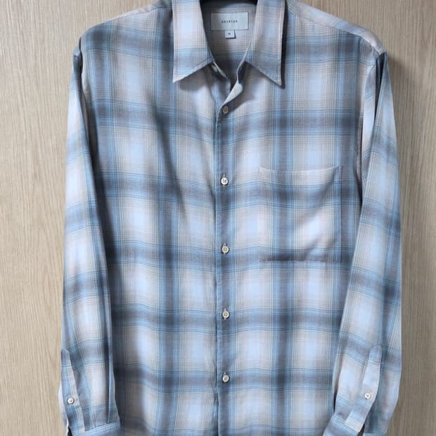 (착샷) 셔터 나보나 v2 레이온 체크 셔츠 