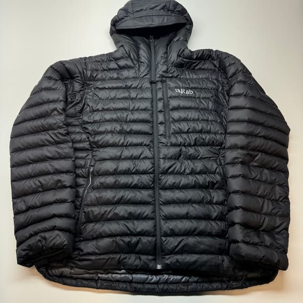 [XL] 랩 마이크로라이트 알파인 다운 자켓 블랙