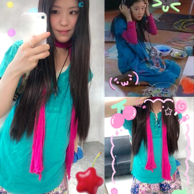블루베리 하구미 빈티지 코디세트 5pcs