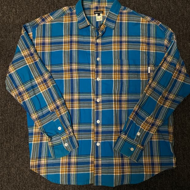 [M] 디스이즈네버댓 체크 셔츠 블루