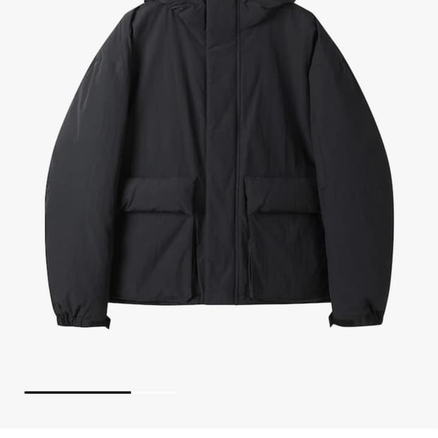 [새상품] 코오롱 커스텀멜로우 숏 구스다운 봄버패딩 블랙 L