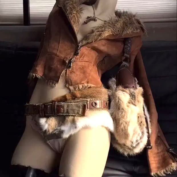 Shop502 샵 502 대장 프리뷰 브라운 퍼 무스탕