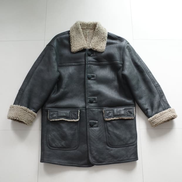 XL 리얼 양가죽 쉐어링 무스탕 코트