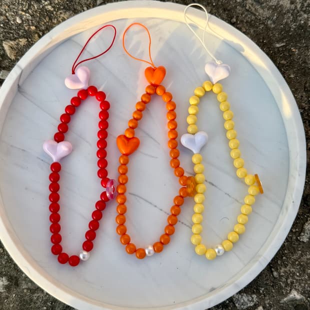 gesumchure Sunny Heart Beads 스트랩