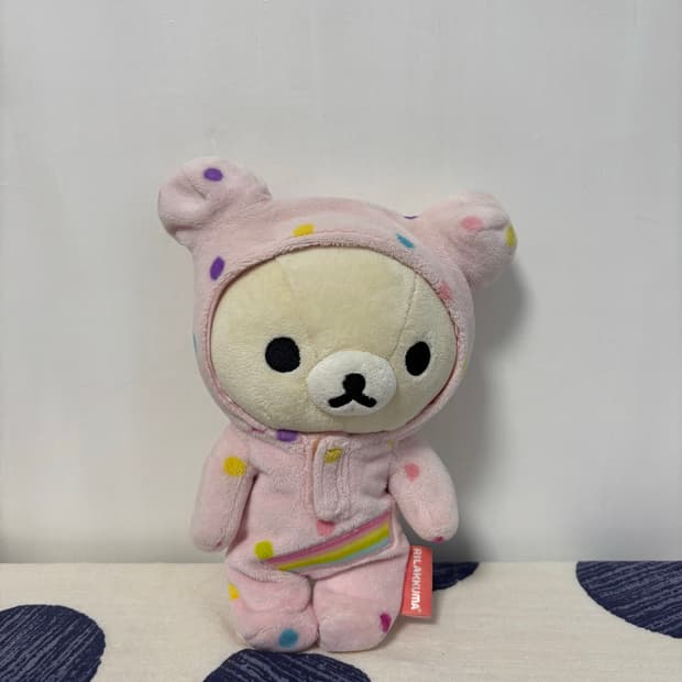 무지개 잠옷 코리락쿠마 인형