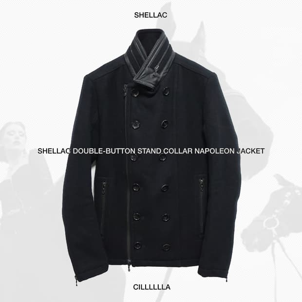 [46] SHELLAC 셸락 더블버튼 스탠칼라 나폴레옹 자켓