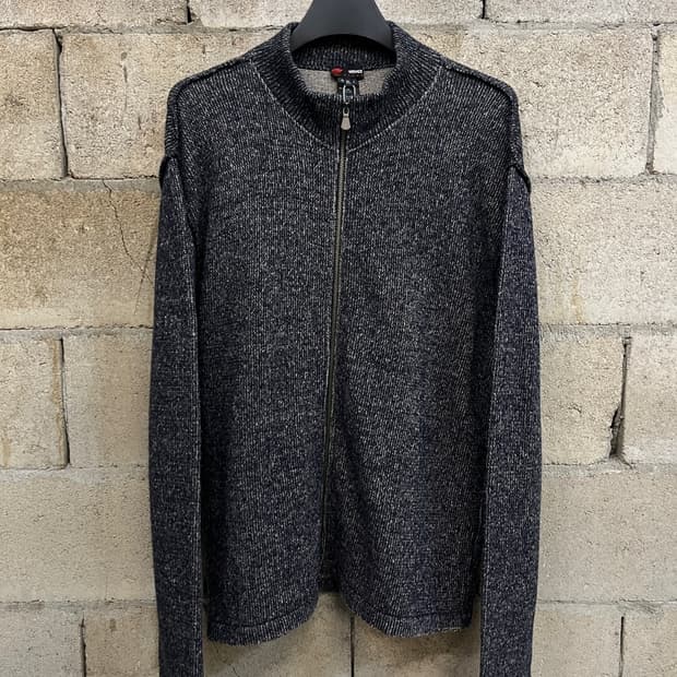 베르사체 울 니트 집업