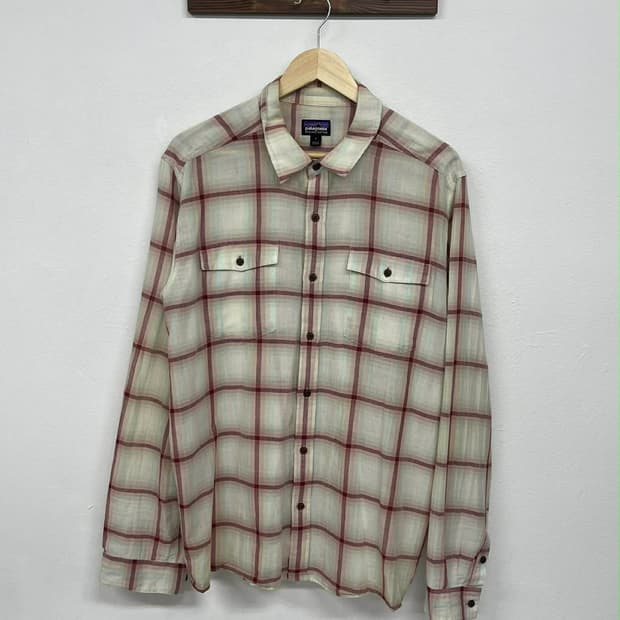 [L] 파타고니아 오가닉 코튼 플레이드 웨스턴 셔츠