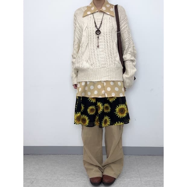 빈티지 플로럴 스커트