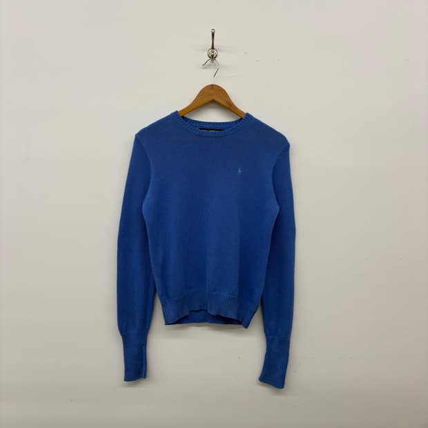 폴로 랄프로렌 블루 니트 스웨터 여M