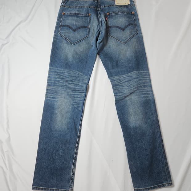 리바이스 511 워싱 크림탭 데님팬츠 진 청바지 빈티지 32x34