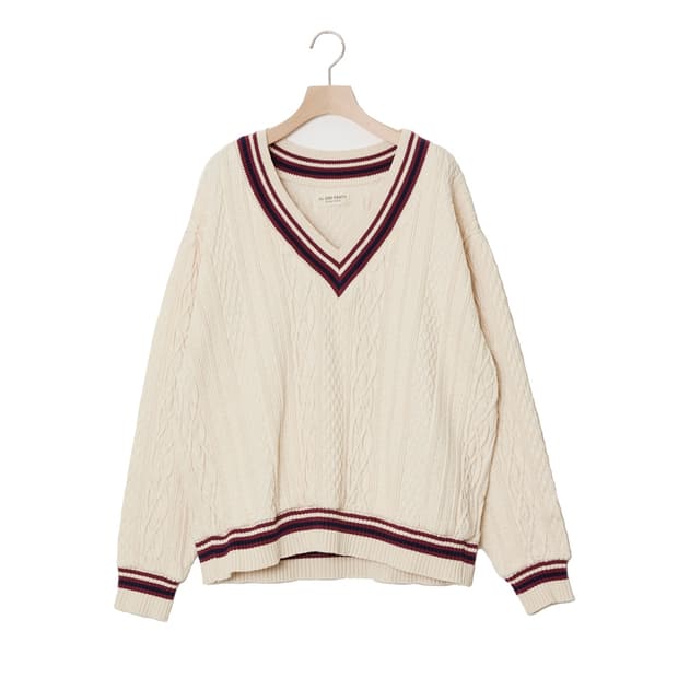 일원에이티(Ill One Eighty) 틸던 브이넥 니트 L사이즈