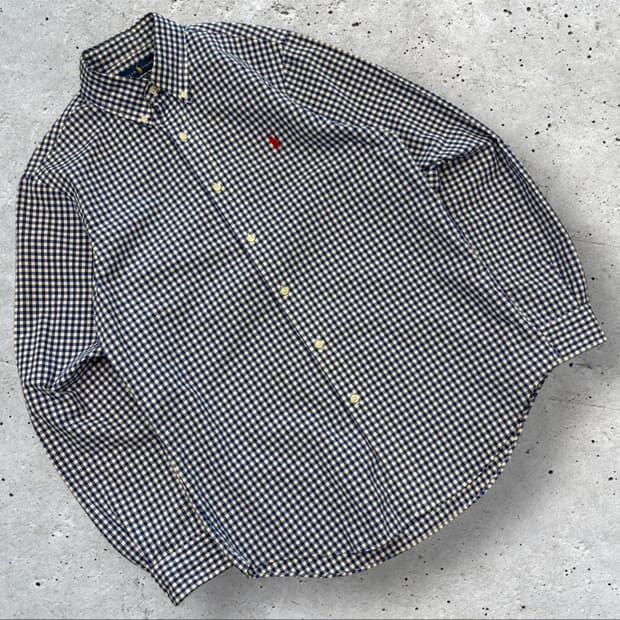 [S] 폴로 랄프로렌 클래식핏 체크 셔츠 남방 긴팔 C864