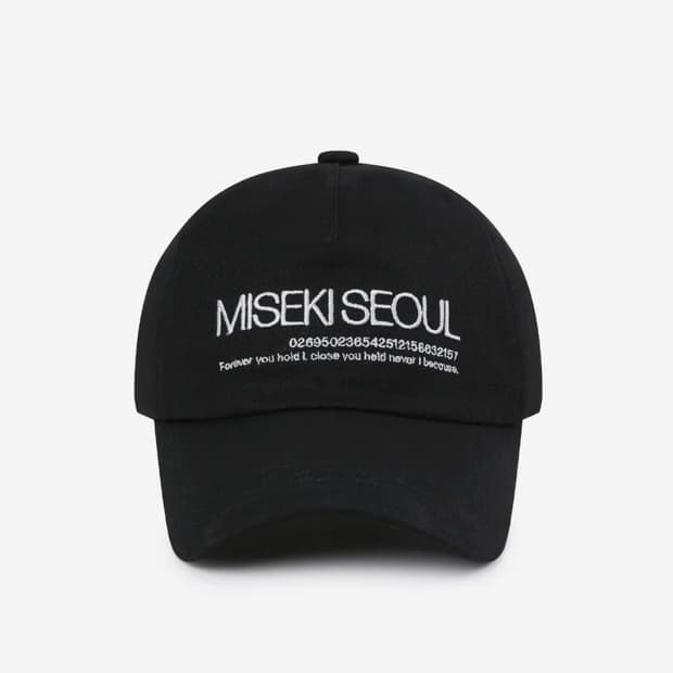 Misekiseoul logo ball cap BLACK