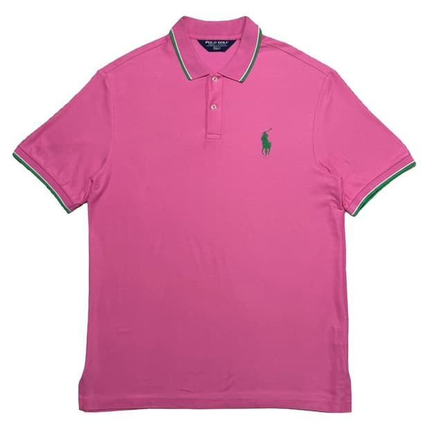 폴로 랄프로렌 빅포니 골프 PK 카라 티셔츠 핑크 XL