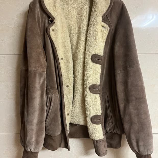 남녀공용) 빈티지 가죽무스탕 (vera pelle인증)