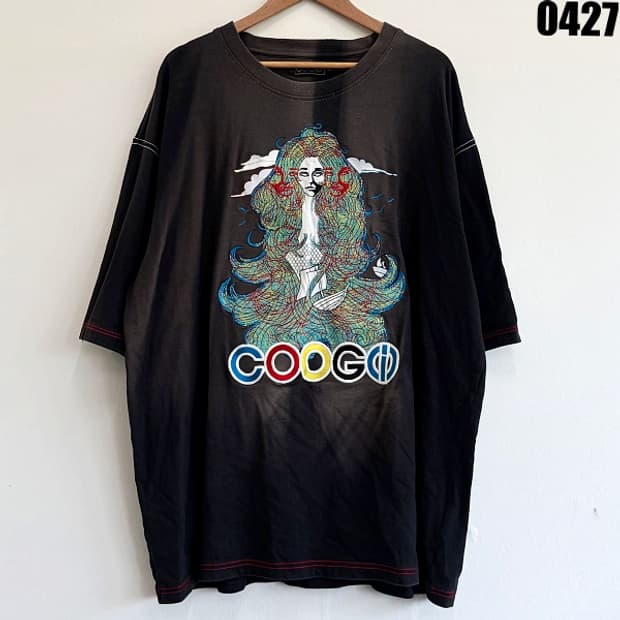 쿠지 프린팅 반팔 티셔츠 4XL 0427
