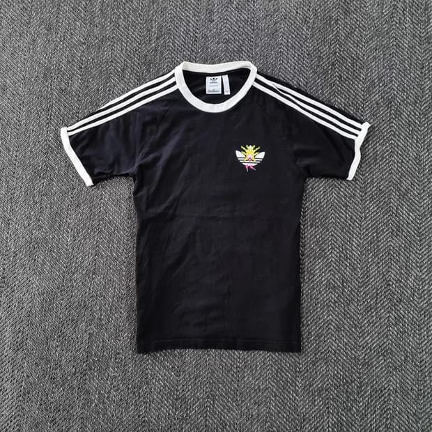 아디다스 파이어버드 반팔티셔츠 블랙 링거티 Adidas