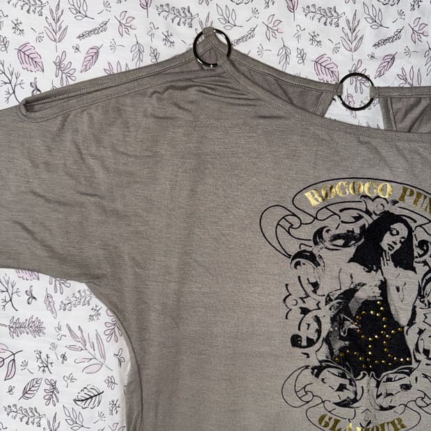 RING OPEN-SHOULDER SLEEVE