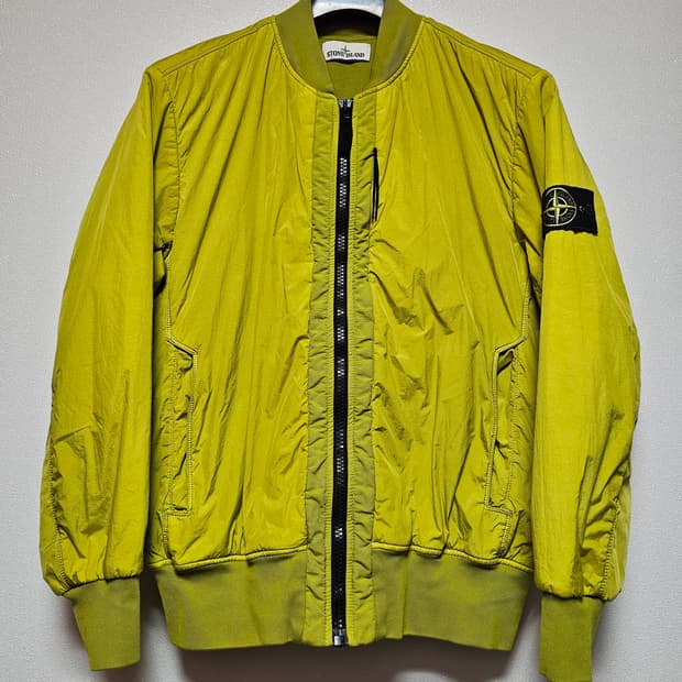 스톤아일랜드 크링클랩스 봄버 자켓