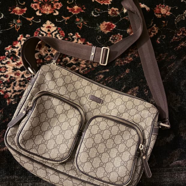 정품 구찌 포켓 크로스백