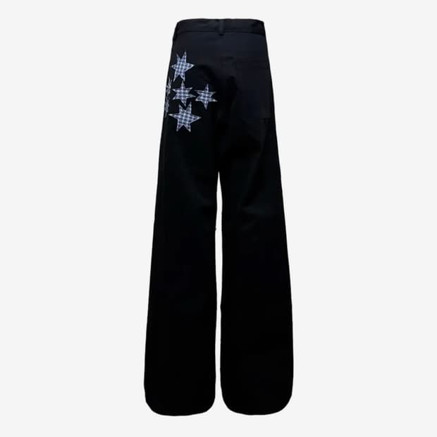 탄산마그네슘 스타 아플리케 팬츠