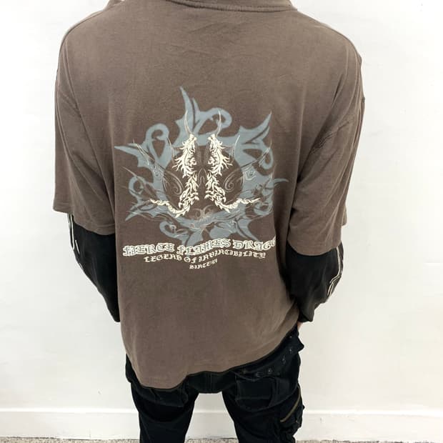 dragon tribal layered long sleeve 